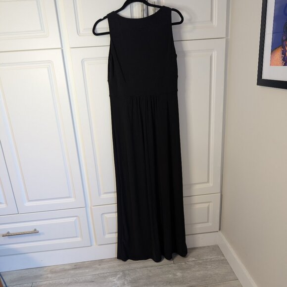 LAUREN Ralph Lauren Black Maxi Dress - Size 10 | Elegant Evening | New Year's - Picture 5 of 8
